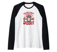 La única sentadilla Que Estoy Haciendo es Diddly - Funny Frog Camiseta Manga Raglan