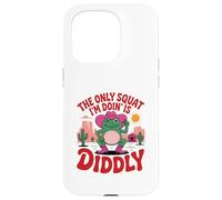 La única sentadilla Que Estoy Haciendo es Diddly - Funny Frog Carcasa para iPhone 15 Pro
