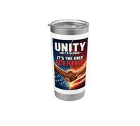 La unidad no es un lema: es el único camino a seguir. Vaso térmico de acero inoxidable de doble pared