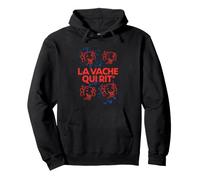 La Vache Qui Rit Cheese - Gotas de Pintura Retro Sudadera con Capucha