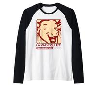 La Vache Qui Rit Cheese Retro Tendrement Bon Camiseta Manga Raglan
