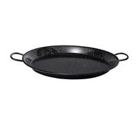 La Valenciana 10 cm Paella de Acero esmaltado, Black_Parent, Negro, 50 cm