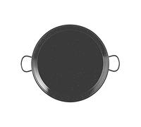 La Valenciana 10 cm Paella de Acero esmaltado, Black_Parent, Negro, 50 cm