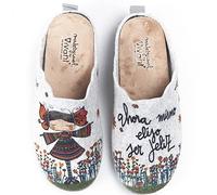 La Valenciana Originales zapatillas de casa para mujer fabricadas en España Vivant Feliz 222215 Gris - Color - Gris, Talla - 39