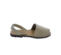 La Valenciana Sandalias unisex fabricadas en piel para verano tipo Menorquinas Beige - Color - Beige, Talla - 40