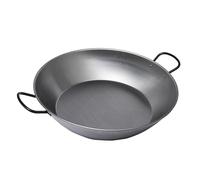 La Valenciana - Sartén con 2 asas, acero pulido, 40 cm