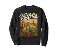 La Valeta Malta Vintage Mediterráneo Viajes La Valeta Sudadera