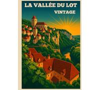 La vallée du Lot - Vintage: 12 affiches rétro à encadrer (The Vintie Redactor)