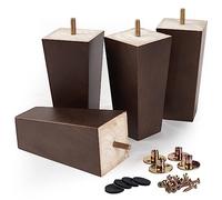 La Vane,Patas de madera para muebles, M8, patas de repuesto con perno de 5/16 pulgadas y placa de montaje y tornillos para sillón reclinable