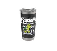 La velocidad no importa Muévete hacia adelante Entrenamiento en cinta de correr de tortuga Vaso térmico de acero inoxidable de doble pared