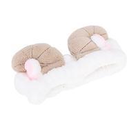 la Venda Facial del Balneario, el Lazo Cosmético del Bowknot de la Venda Elástica para Lavarse la Cara Compone el Balneario(Diadema garra blanca)