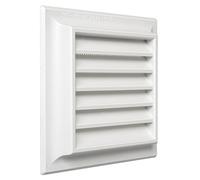 La ventilación g1r1414b-y Rejilla plástico Quadra de superponer, blanco, 140 x 140 mm