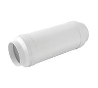 La ventilación STK125CB Silenciador acústico concéntrico para campanas y canalizaciones Ø 125 mm. Color blanco.
