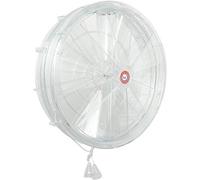La Ventilazione AE240 - Aireador térmico para ventanas de imitación de cristal con ranuras de apertura y cierre de aire, diámetro 250 mm, transparente