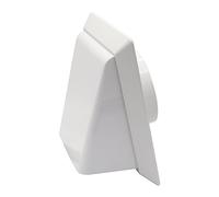 La Ventilazione CP19100RB - Campana cortavientos con red antimosquitos, diámetro de 100 mm, color blanco