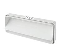 La Ventilazione CVL229B Junta de 220 x 90 mm, con válvula de Mariposa antirretorno de Aire para Tubos rectangulares de ABS, Color Blanco, 220x90 mm