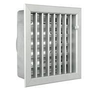 La Ventilazione GCSIAL2020140 Rejilla empotrada para chimeneas, aluminio, 200 x 200 mm