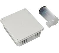La Ventilazione Ksifu - Kit sifón seco inspeccionable UNI con desagüe de condensación, diámetro 20 mm, blanco