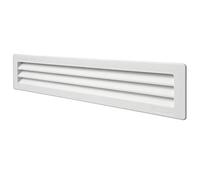 la Ventilazione P30R306B Rejilla de ventilación rectangular blanca, dimensiones 305 x 60 mm