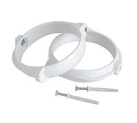 La Ventilazione STV2100B STV2100B-Y-2 abrazaderas para tubo de ventilación canalizada, Color blanco, ø 100 mm