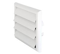 La Ventilazione SU1818B SU1818B-Y Rejilla de superposición de ABS con solapas y gravedad, Color blanco, 180x180 mm