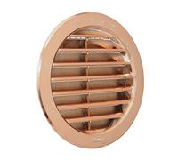 La Ventilazione T12RRAN Rejilla de ventilación de plástico Redonda para empotrar, marrón, Efecto cobrizo, ø 150 mm