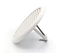 La Ventilazione TUP816RB - Rejilla de plástico universal con malla antinsecto y muelles, color blanco, diámetro 175 mm