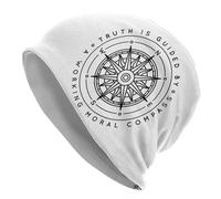 La Verdad está guiada por una brújula Moral Funcional Gorros Unisex para Adultos Gorros Tejer Gorra Sombrero Hip Hop cálido Sombrero de Calaveras Otoño Invierno