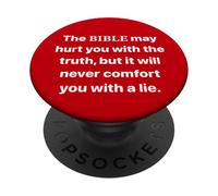 La verdad puede doler al principio, pero Dios no miente 1 Cor 14 33 PopSockets PopGrip Adhesivo