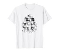 La Verdad te hará Libre | Juan 8:32 Bible Faith Camiseta