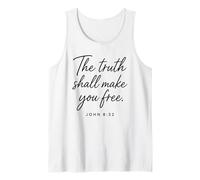La Verdad te hará Libre Juan 8:32 Biblia Escritura de fe Camiseta sin Mangas