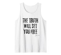 La Verdad te hará Libre Juan 8:32 Biblia Libertad Fe Camiseta sin Mangas
