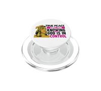 La verdadera Paz Viene de Saber Que Dios está en Control Mujer PopSockets PopGrip para MagSafe