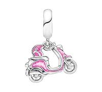 La vespa rosa cuelga las cuentas de la pulsera de plata del encanto para el regalo del colgante del collar de la muchacha Durable Design