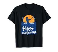 La victoria es un arte del amanecer del béisbol Swing Away Camiseta