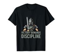 La Victoria Exige disciplina diseño Espartano Camiseta