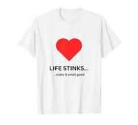 La vida apesta sentirse bien diseño positivo buenos tiempos tiempos divertidos Camiseta
