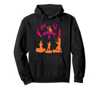 La Vida Comienza a 20 Nudos Siluetas Rosa Rojo Naranja Sudadera con Capucha