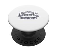 La Vida Comienza al Final de tu Zona de Confort PopSockets PopGrip Adhesivo
