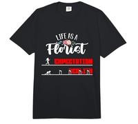 La Vida como Florista Diseñador Floral ama la jardinería Floristería Comfort Colors Adult Heavyweight T-Shirt