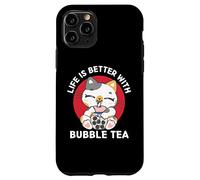 La vida de los gatos kawaii es mejor con Bubble Tea Kawaii Aesthetic Carcasa para iPhone 11 Pro