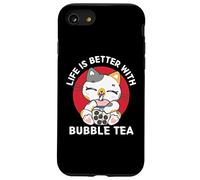 La vida de los gatos kawaii es mejor con Bubble Tea Kawaii Aesthetic Carcasa para iPhone SE (2020) / 7 / 8