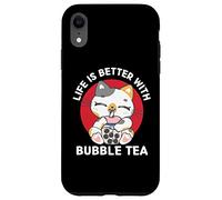 La vida de los gatos kawaii es mejor con Bubble Tea Kawaii Aesthetic Carcasa para iPhone XR