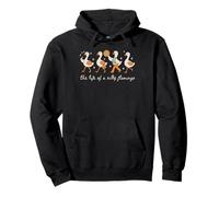 La Vida de un Tonto Flamingo Funny Trendy Halloween Meme Sudadera con Capucha