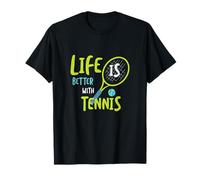 La Vida del Tenis es Mejor con el Tenis Camiseta