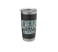 La vida después de la muerte es mejor tener cig Vaso térmico de acero inoxidable de doble pared