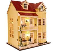 La Vida en Led DIY Casa de Muñecas Clásica de Luxe de Madera Puzzle 3D con Luz y Música