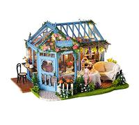 La Vida en Led DIY Invernadero Jardín Casa de Muñecas de Te Puzzle 3D con Luz y Música (Casa DIY Tea Garden)