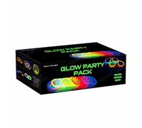 La Vida en Led Pack Fiesta Glow Pulseras, Collares, Gafas, Pulseras triples, Orejas Conejo, Pendientes, Flores, Bola Luminosa - 224 Elementos