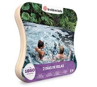 LA VIDA ES BELLA - Caja Regalo para Hombre o Mujer - 2 días de Relax - Ideas Regalos Originales - 1 Noche con Desayuno y SPA, bañera de hidromasaje o Tratamiento o una Cena para 2 Personas